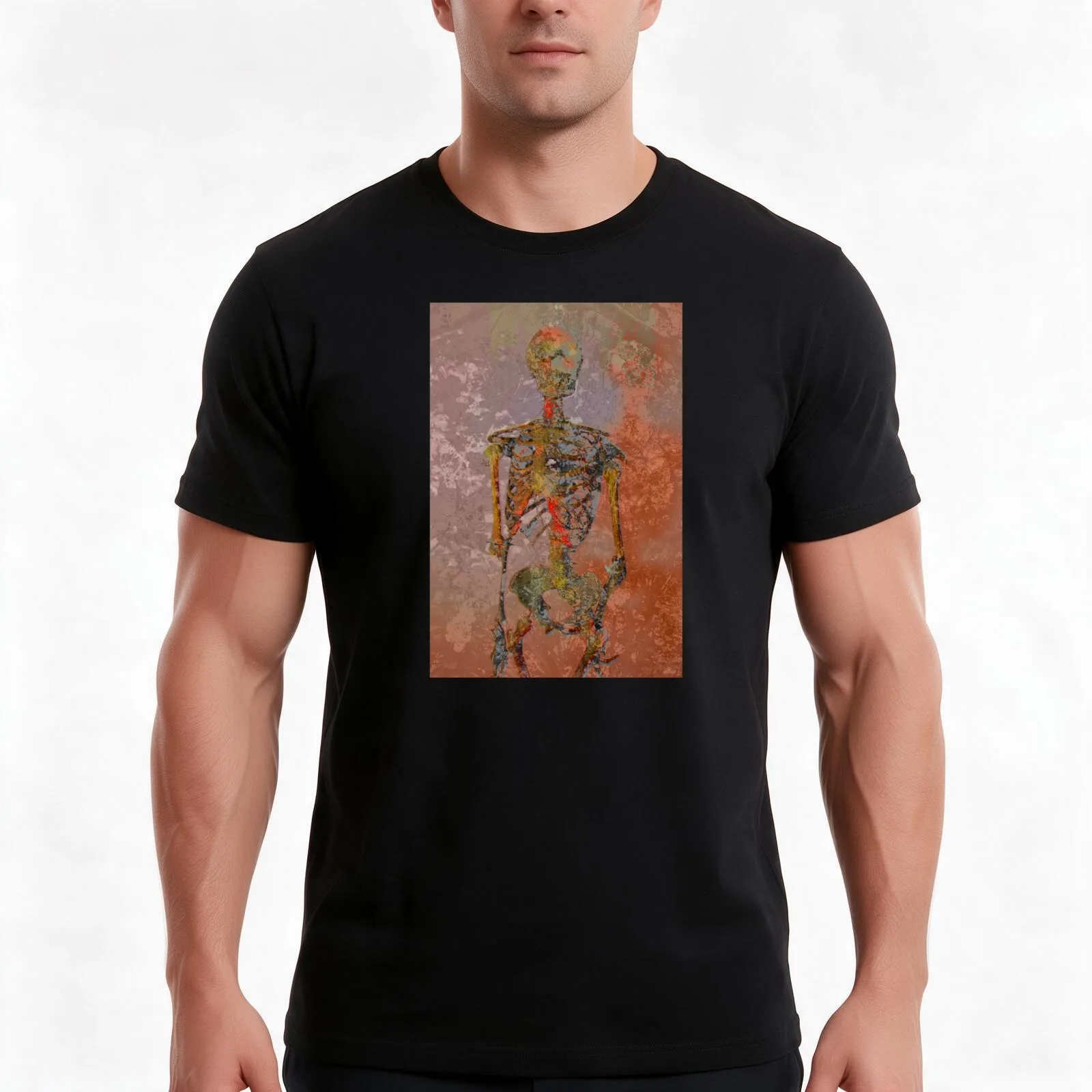 remnants & anomalies T-Shirt, Summer Casual Cotton Tee, Oversized Streetwear Tops, Vintage Graphic Print, Loose Fit Short Sleeve