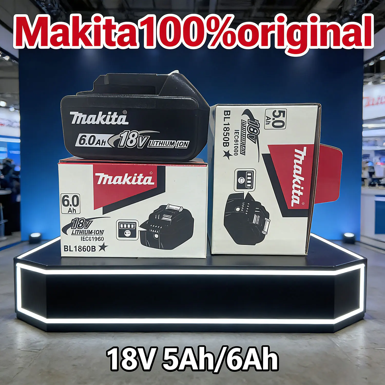 💯 Литий-ионный аккумулятор Makita 18 В, 5000 мАч/6000 мАч, оригинальный аккумулятор DTD173 04G DTW700 DGA404, аккумулятор для электроинструмента