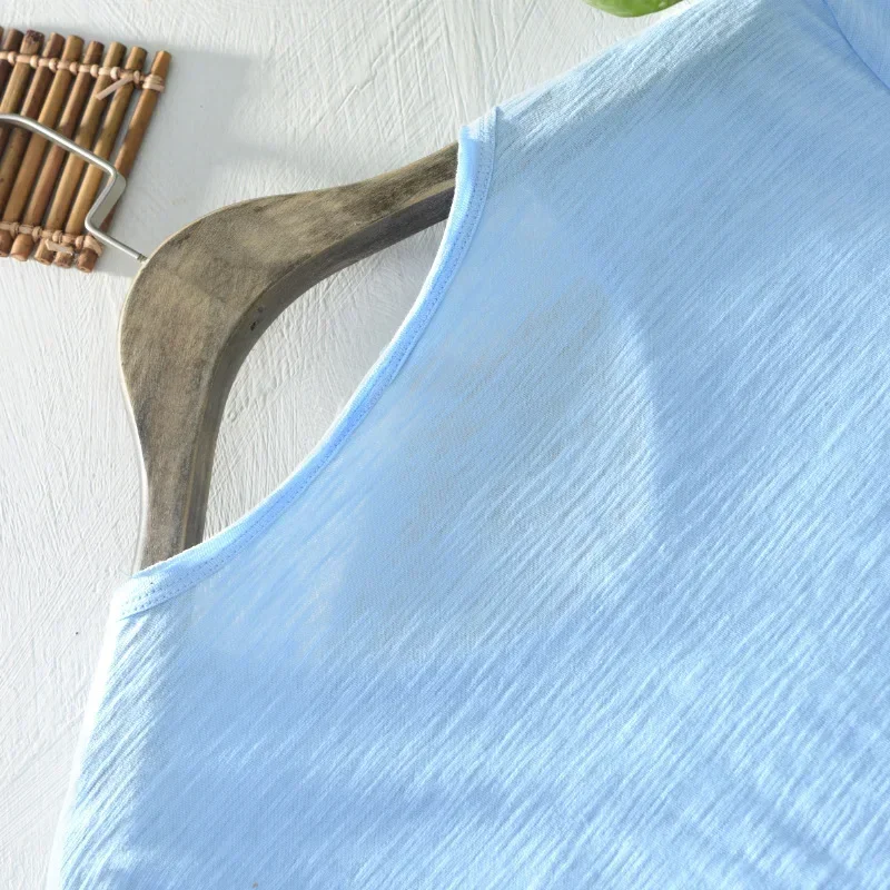 2026 Brand New Mens T-shirt Bamboo Cotton Thin Breathable Slim Men T Shirt Casual Solid Color Short Sleeve Tops Tees for Male image 5