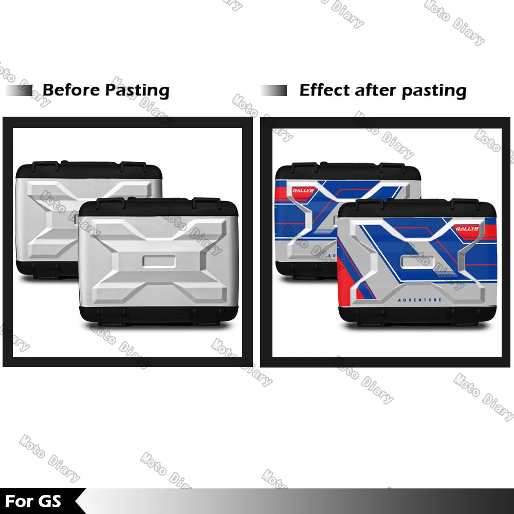 Naklejka na kufer motocyklowy, aluminiowa skrzynka, naklejki na boczne kufry, walizki, naklejki na R1200GS R1250GS R1250 GS 2004-2024 Rallye