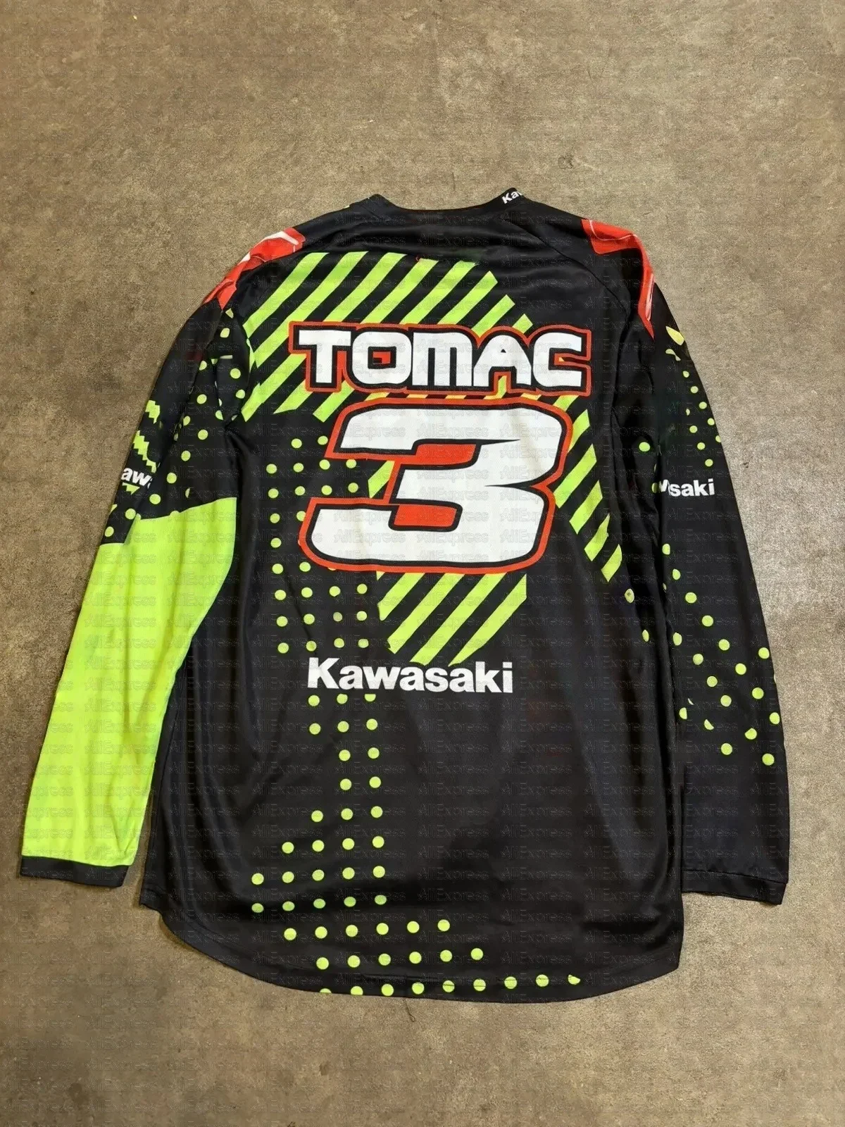 

Kawasaki Vintage 2017, Джерси для мотокросса Eli Tomac, быстросохнущая уличная одежда, спортивный топ для взрослых и детей