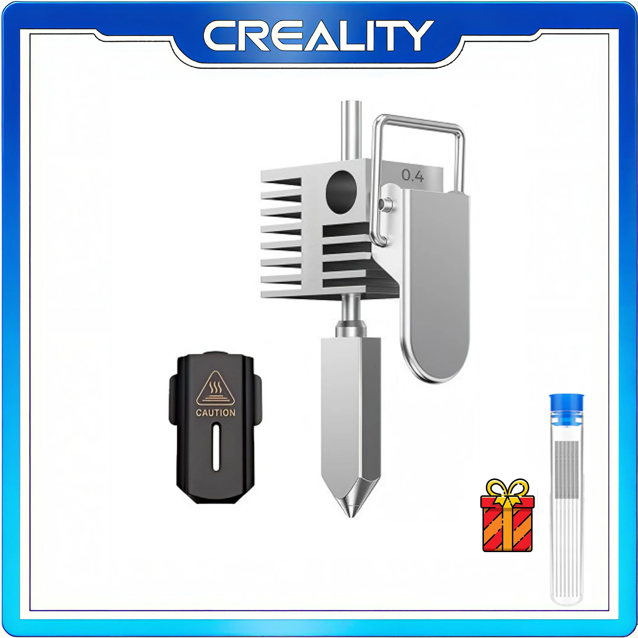 Creality Official SPARKX I7 Hotend with 0.4mm Nozzle, All Metal Integrated Extruder Hot End, 300℃ High Temperature Resistance