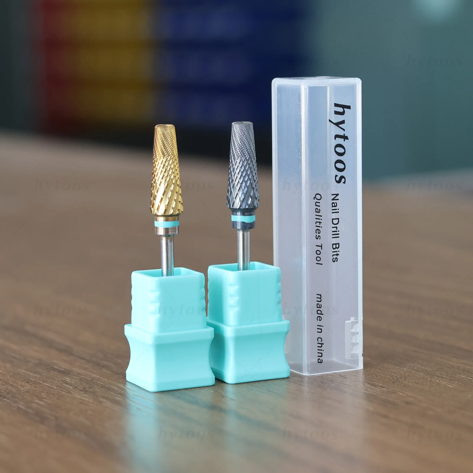 HYTOOS السلامة 5 في 1 برو مسمار لقمة ثقب DLC/كربيد التيتانيوم مدبب مسمار بت لإزالة الجل ملف التدريبات اكسسوارات أدوات #1