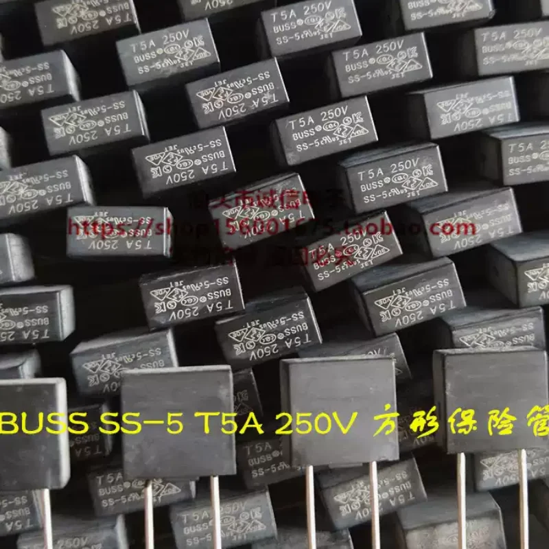 5-100PCS BUSS SS-5 T5A 250V T5a250V square fuse fuse tube power board LCD TV