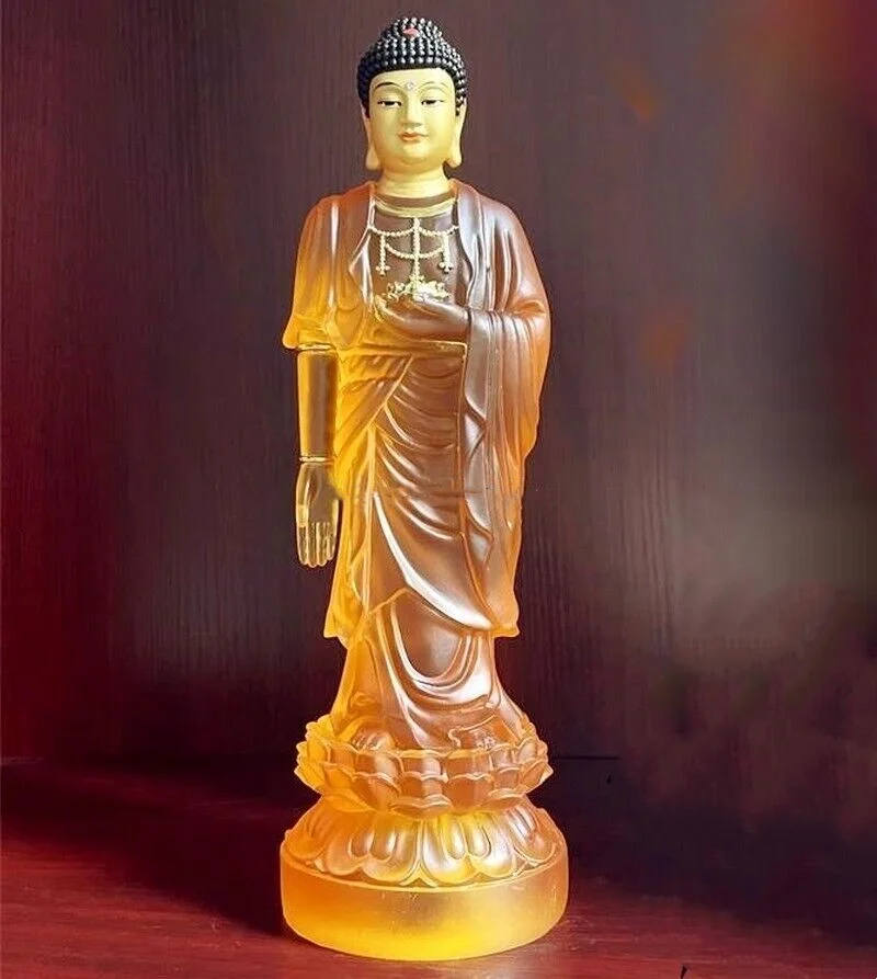 11" Amitabha Buddha Statue Buddhism Zen Shrine Decor