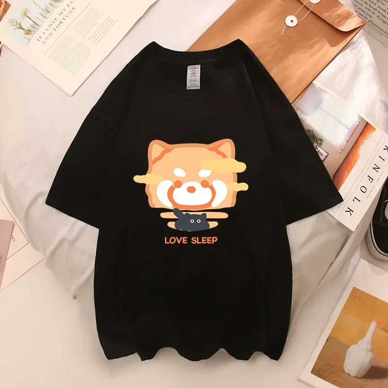 

Streetwear Couple Clothing Women Korean Fashion Tees Y2k Female Cute Cat Pet T-shirt Harajuku Pullover Shirt Girls Kawaii Tops