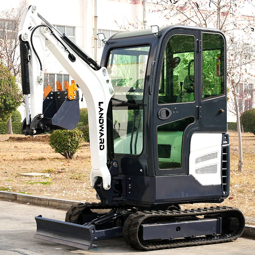 آلات التنقيب Earthmoving 1.8 طن محرك كوبوتا الزاحف حفار صغير 2 طن حفارة صغيرة عالية الجودة يورو 5 مخصصة