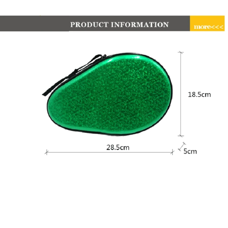 Custodia per racchetta da ping pong Borsa per racchetta da ping pong a forma di zucca Borsa per racchetta da ping pong con paillettes Borsa EVA
