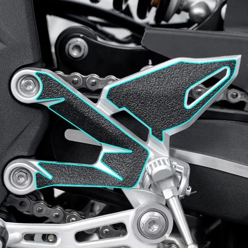 For QJMOTOR SRK421 SRK 421 GS Motorcycle Pedal Anti-Rub Sticker Matte Protective Stickers Anti-Scratch Accessories