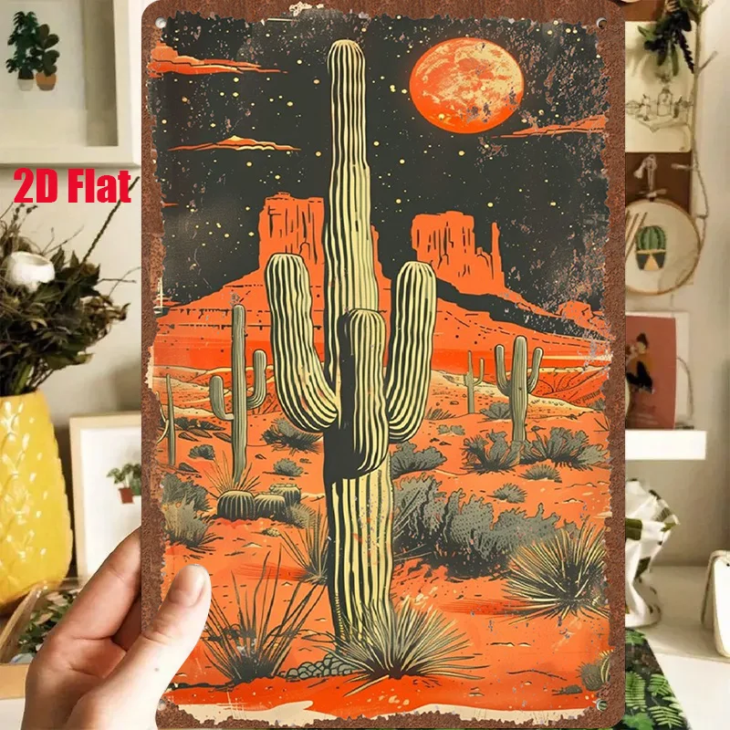 2D Flat - 1pc 2D[Flat] Metal Sign Retro Tin Painting 