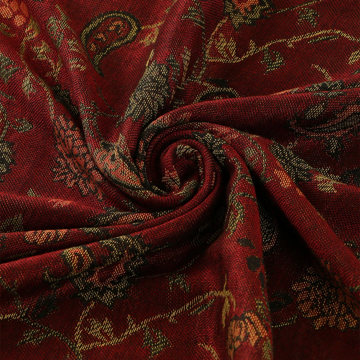 

Pashmina Scarf Shawl Wrap Paisley Jacquard Stoles Vintage Cashew Scarves Printed Cotton Tippet Sunscreen Hijab