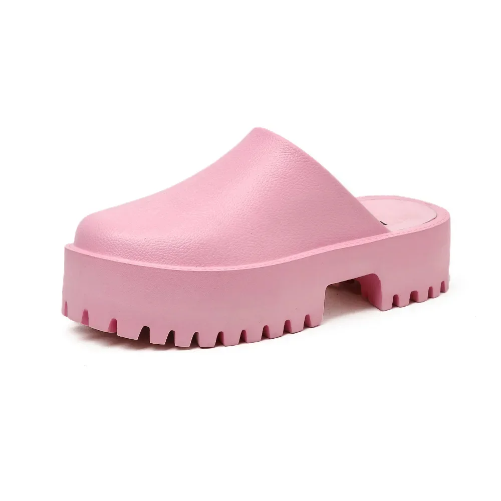 Women\'s New Style Outwear Thick Sole European and American Fashion Network Red Outdoor Sandals Casual Baotou Shoes Large
