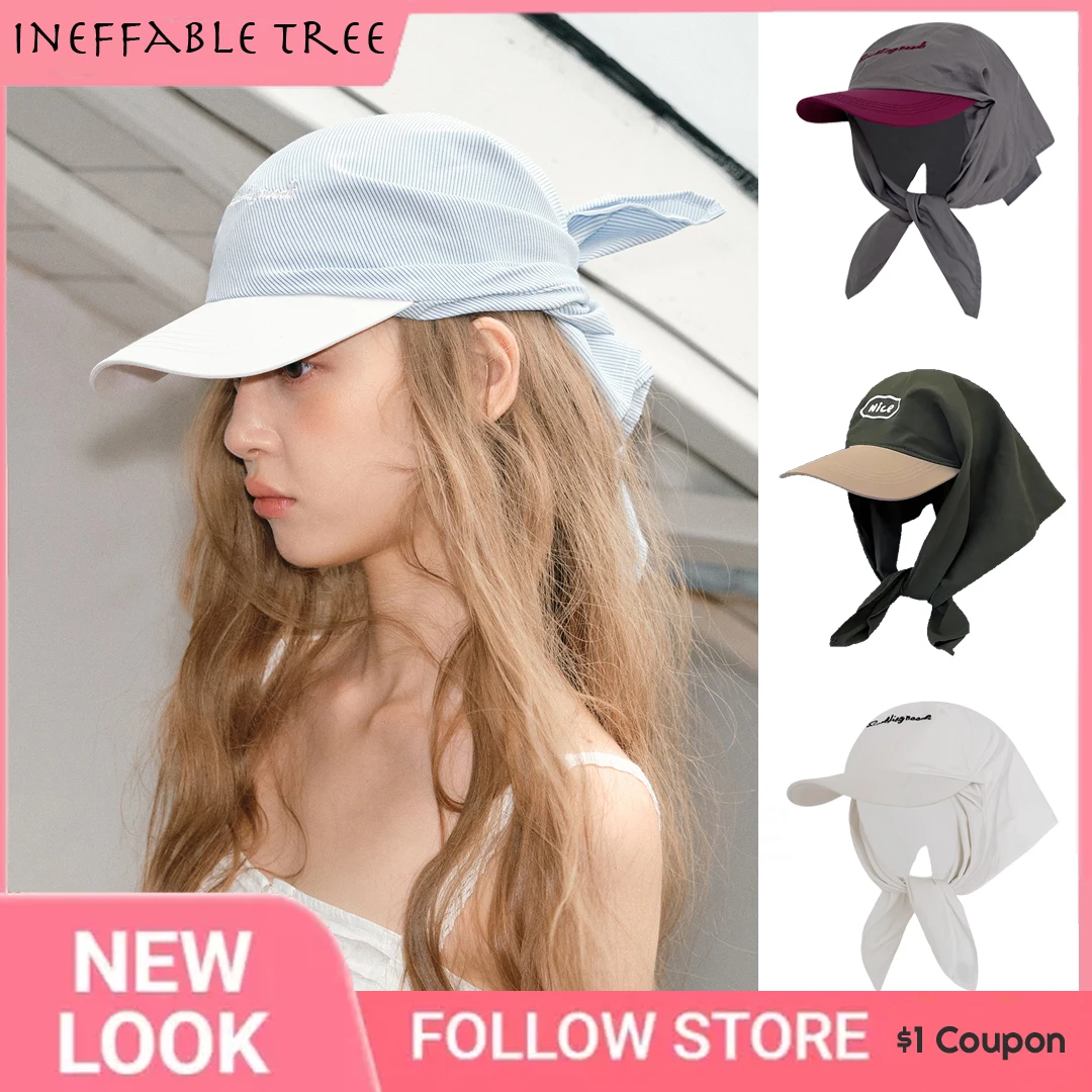 

American Sle Sweet Cool Hot Girl Headscarf Hats for Women Spring Summer Street Hip Hop Sun Protection Baseball Hat Chapeau Homme
