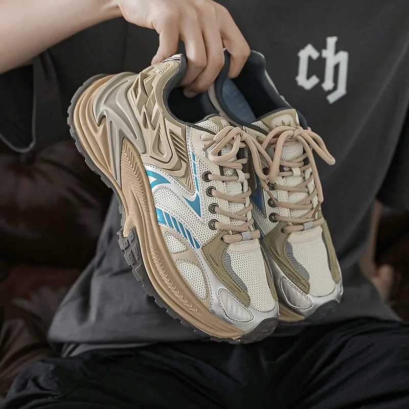 

Fashion Brand Design New Men's Chunky Sneakers Vulcanized Shoes Vintage Design Platform Skateboard Casual Outdoor Sports Shoes