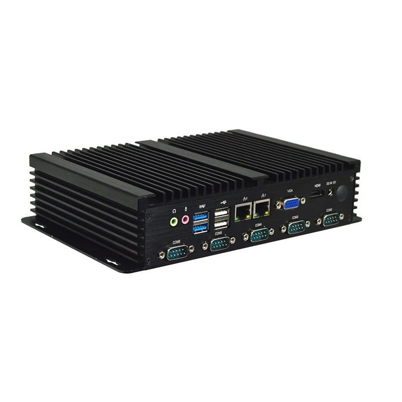 MFC-2500 IPC Embedded Computer Intel Quad Core 2.0GHz 4GB RAM 256GB SSD Low Power Fanless Dual Antenna Wi-Fi Gigabit Ethernet