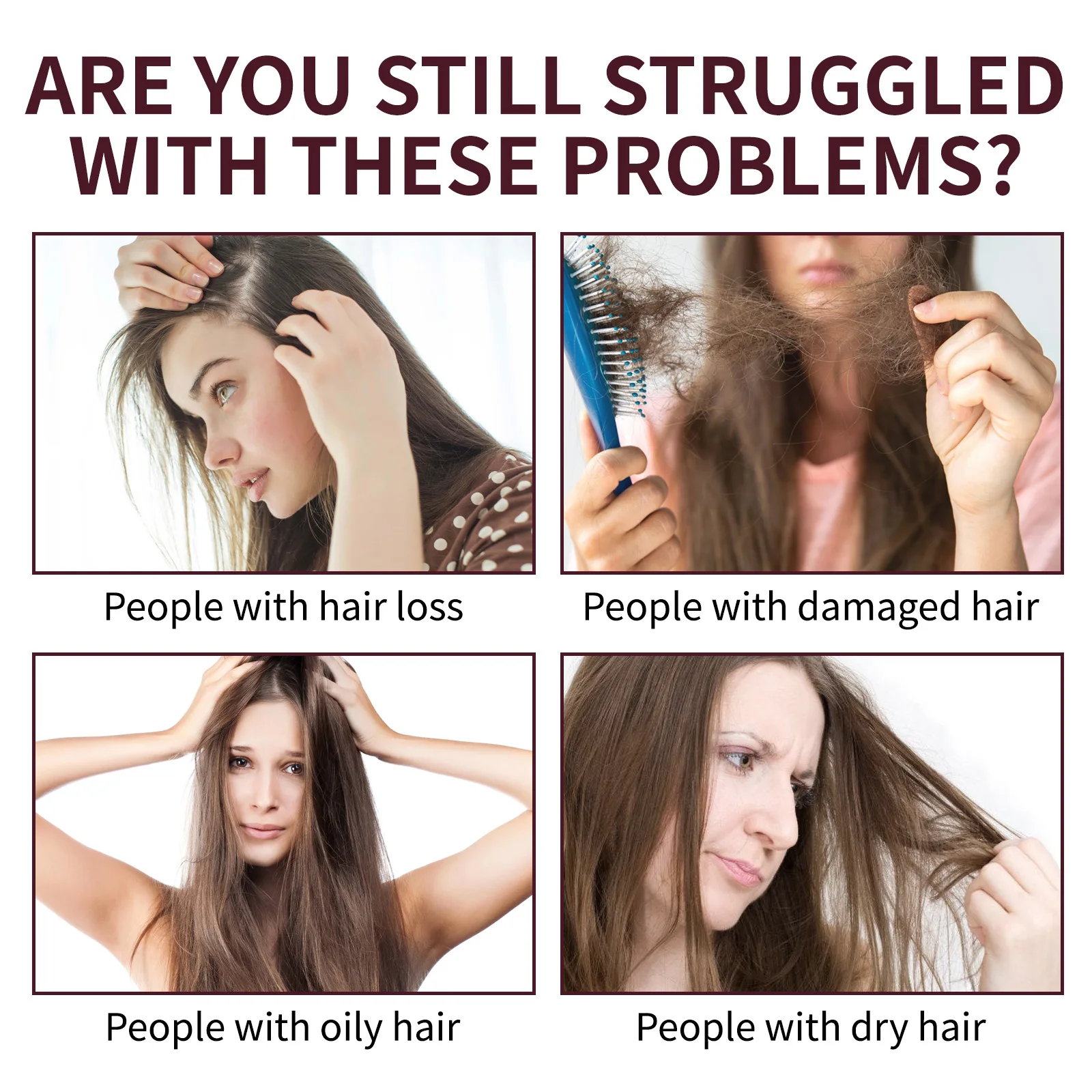 Shampoing à l'huile de Batana pour le soin du cuir chevelu, réparation intense et traitement nourrissant apaisant pour tous les types de cheveux