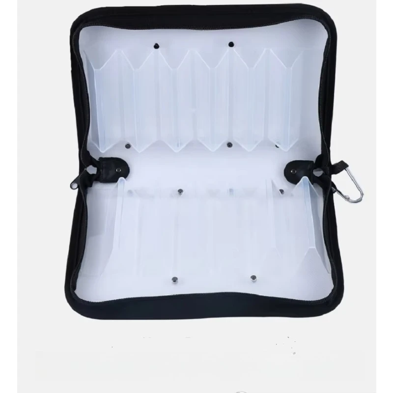 1pc Portable Squid Jig Hook Bag Double Sided Octopus Hook Storage Box Fishing Hard Lure Protective Cover Sea Tool