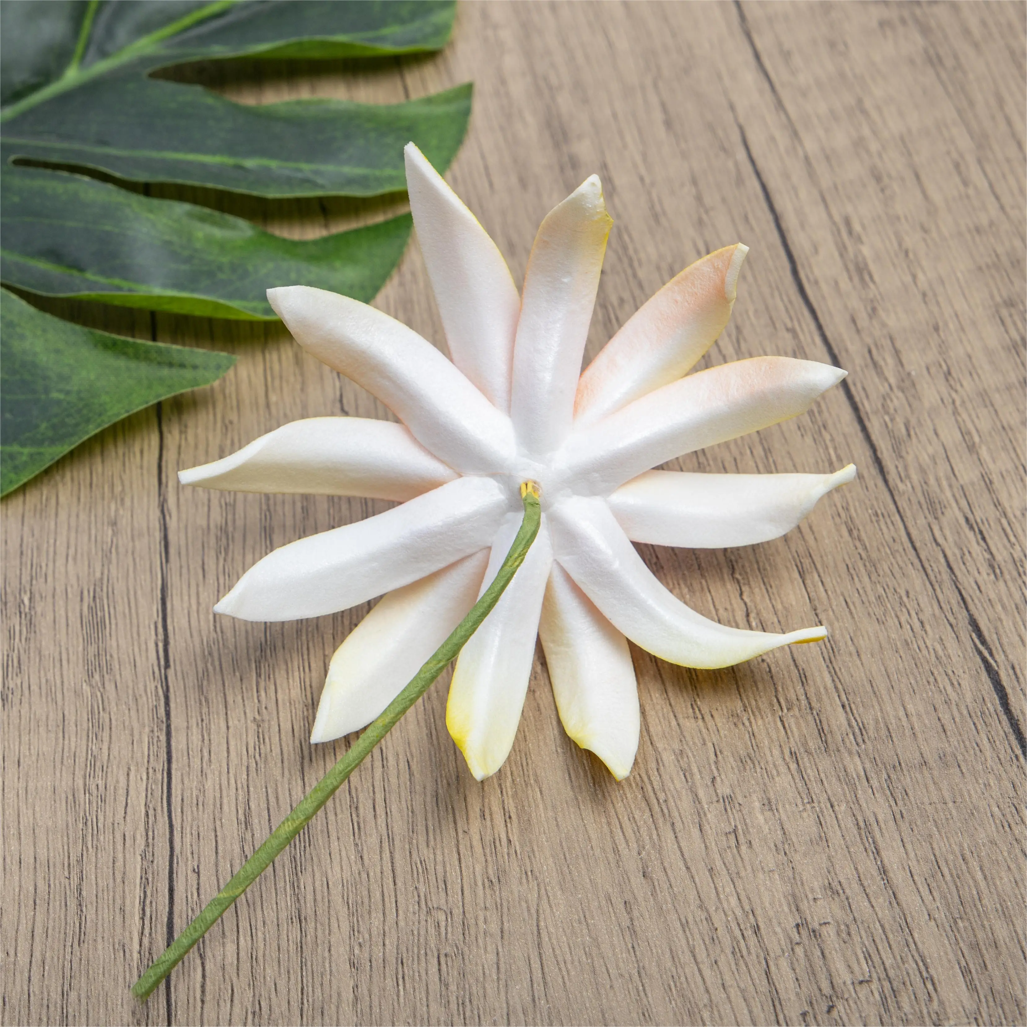 6 pçs espuma aranha lírio artificial plumeria ilha havaí orelha escolher cabeça flor de cabelo para festa de casamento