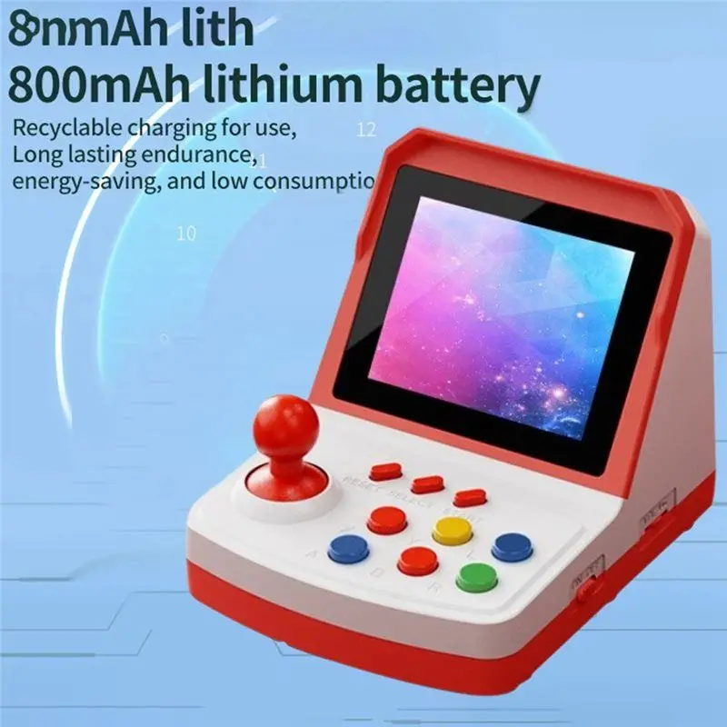 A41Z-A6PLUS Retro Mini Arcade Video Game Console 1000+ Games 3.2Inch Screen Built In Joystick Support TV Output Home Arcade - Image 6