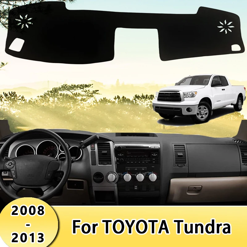 

Car Dashboard Cover Sun Shade Mats Avoid Light Pads Instrument Panel Protective Carpets For TOYOTA Tundra 2008-2013 2009 2010