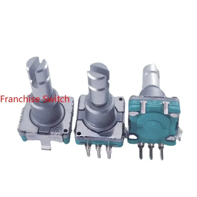 1PCSEC11 Encoder 30 Bit 18 Thin Circular Shaft Metal Knob With Switch Originally Installed