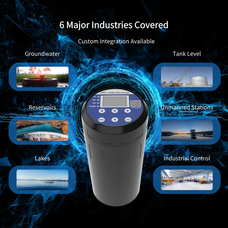 PAS676-1 Remote Water Level Gauge Pressure Sensor 3-In-Multi-Center Telemetry Gauge Sensor for Environmental Monitoring