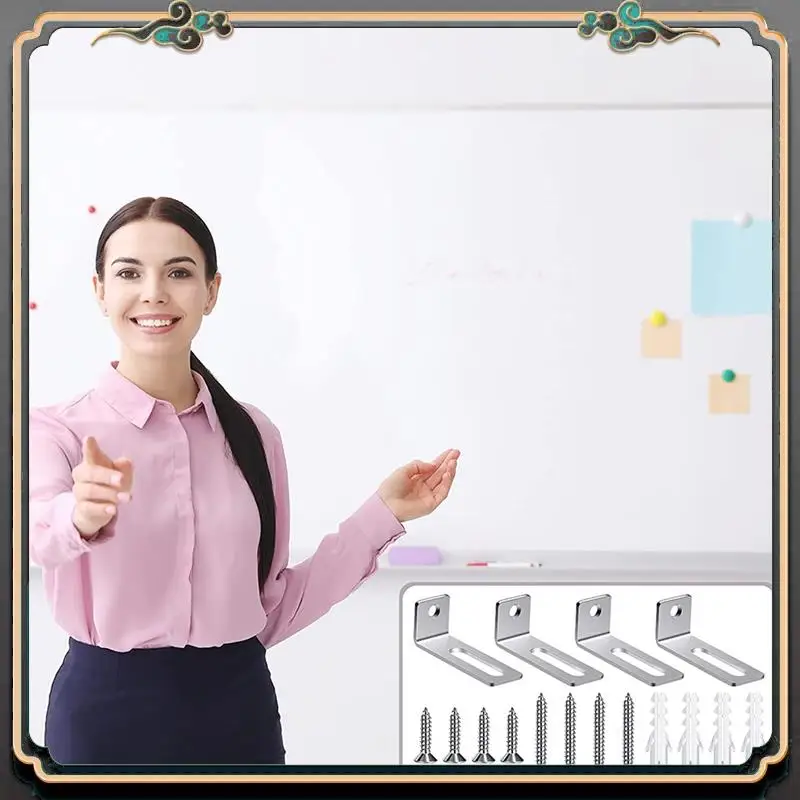 ASMA-Mounting Brackets Whiteboard Installation Hardware Kit Wall Hanging Kit For Hanging Whiteboard School Office