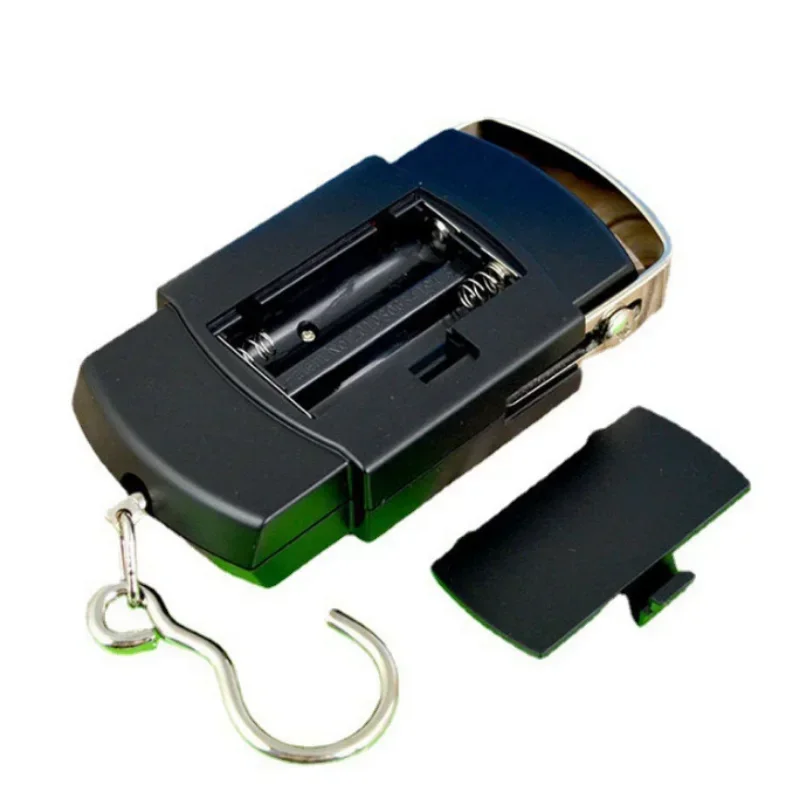 ميزان إلكتروني رقمي محمول، قطعة واحدة 50 كجم / 110 رطل، ميزان أمتعة، ميزان أدوات المطبخ، ميزان يدوي #4