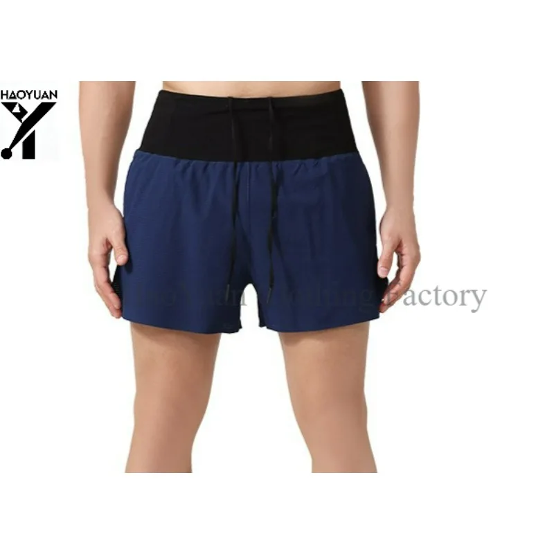 Australian Men's 2-in-1 Triangular Lined Outdoor Marathon Shorts Breathable Quick Drying Fitness Training Men's Running Shorts