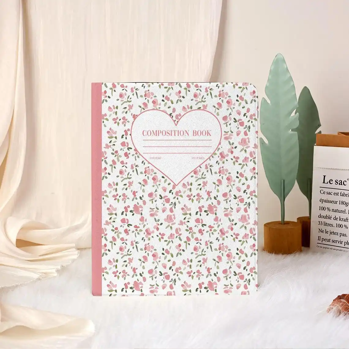 Flower Composition Book iPad Pro 11 12.9 13 2022 Case 9.7 10.2 6th 7th 8th 9th 10th Generation case Air 3 4 5 6 Cover