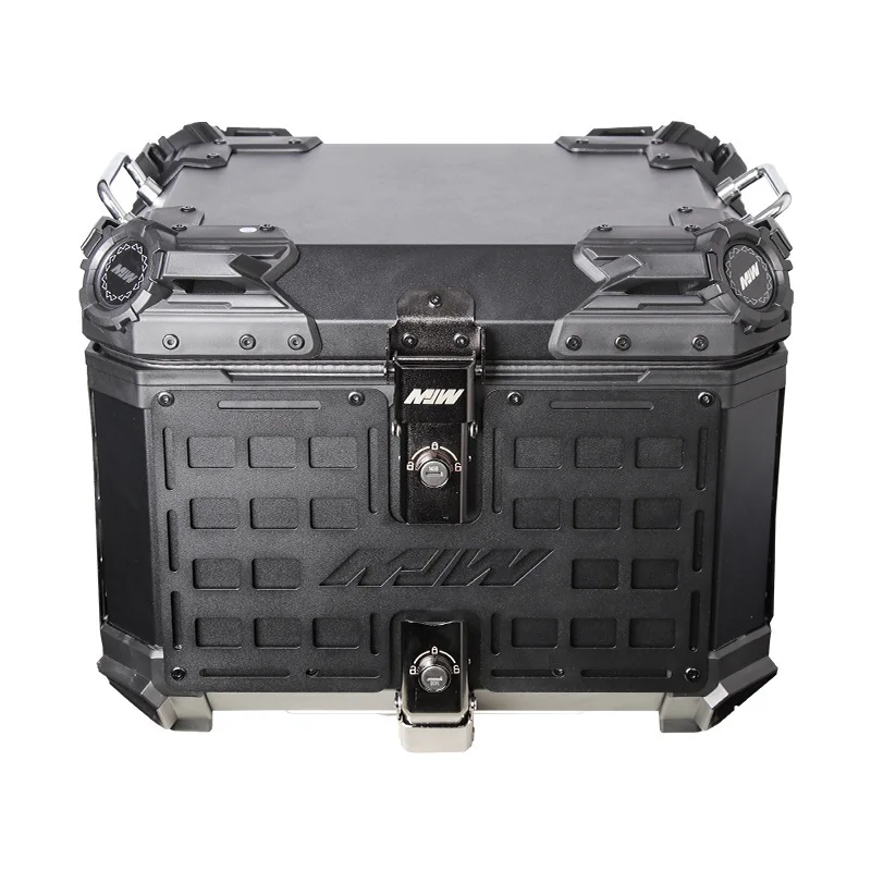 45L motorcycle aluminum alloy trunk quick release portable electric vehicle with baseplate portable anti-drop universal trunk