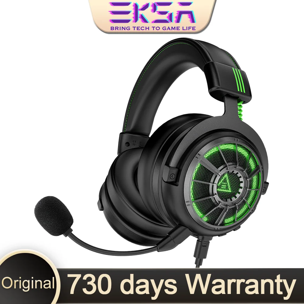 EKSA E5000Pro Professional Gaming Headset with Mic 7.1 Surround Sound Gaming Headphones USB Wired Gamer Headset for PC/XBOX/PS5