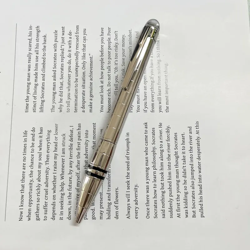 إصدار محدود MB الراتنج الأسود رقعة الشطرنج كريستال ستار رولربال جل قلم حبر جاف تصميم فريد من نوعه رمز سلسلة المكتب NDL33966L #4