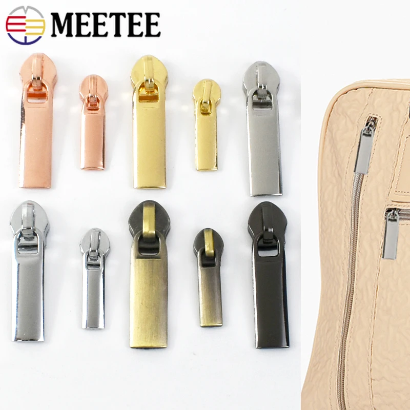 

10/20Pcs Zippers Sliders for 3# 5# Nylon Zip Tape Bags Zipper Pulls Shoes Pocket Zips Head Repair Kit DIY Sewing Accessories