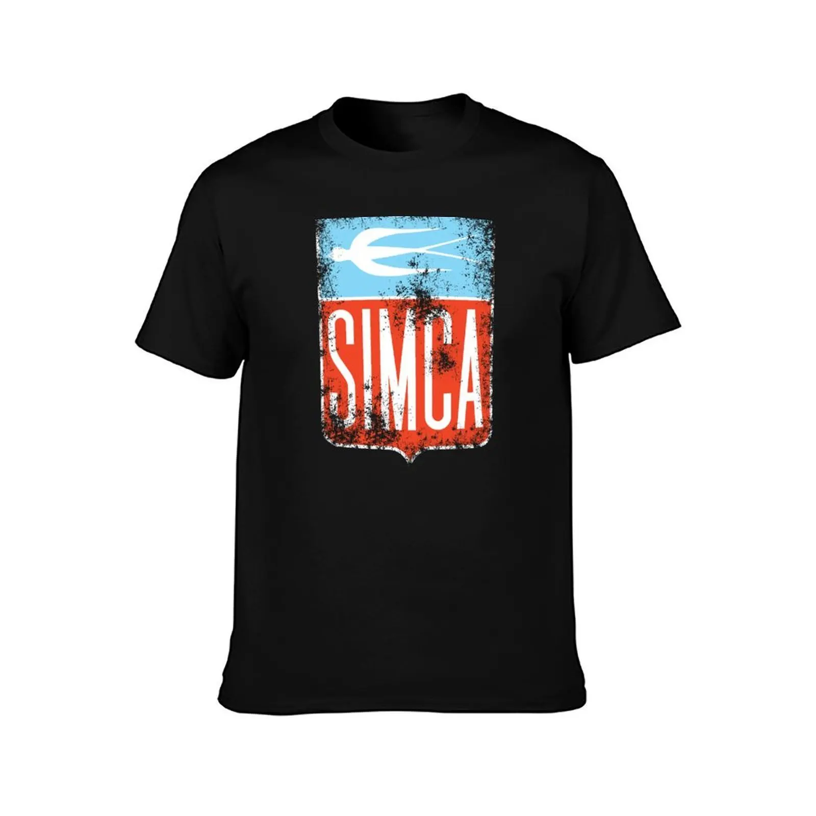 Vintage Simca old bird emblem T-Shirt, Summer Casual Cotton Tee, Oversized Streetwear Tops, Vintage Graphic Print, 100% Cotton
