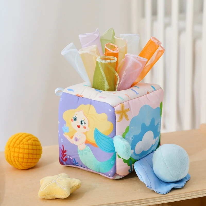 Frühjahrssaison Sonderangebot: Weiche Bauernhoftiere Musik-Touch-Sensorik-Spielzeugbox, Magisches Haus zur Entwicklung der Fingerpräzision bei Babys – Detail 23