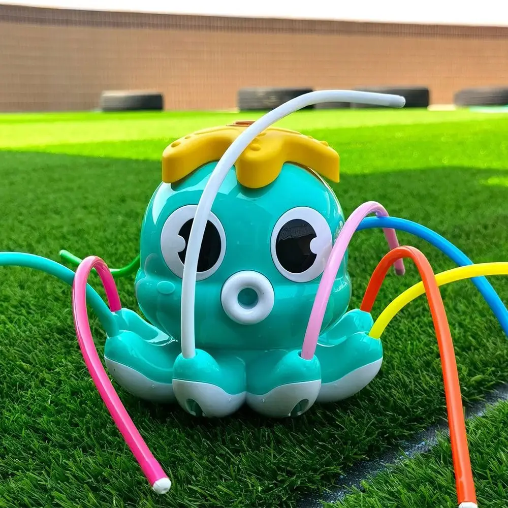 Colorful Water Spray Sprinkler Roating Spray Nozzles Durable Octopus Water Sprinkler Toys Easy To Use Portable