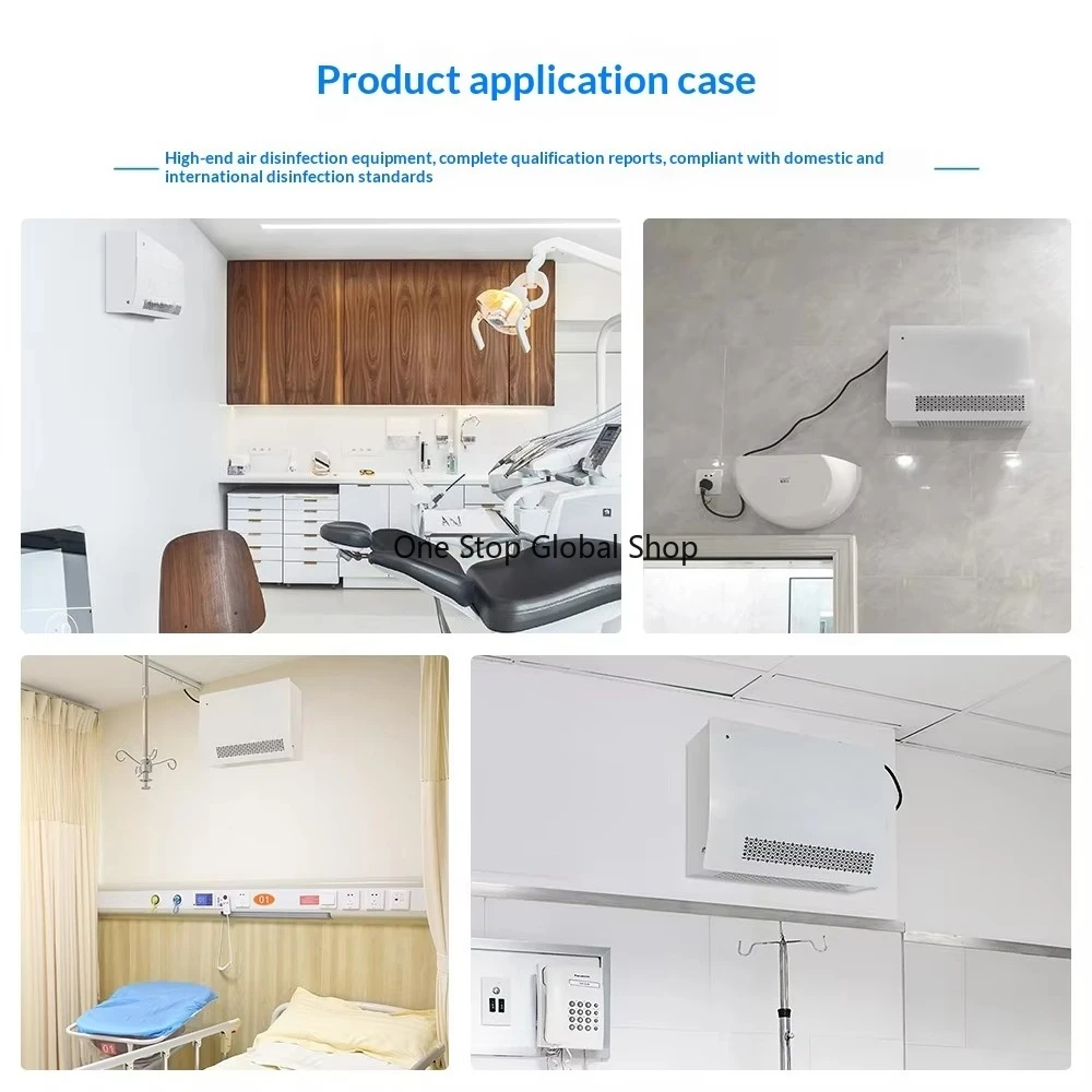 Hospital Plasma Air Disinfector Wall-Mounted Recirculating Air Purification Disinfection Machine Human-Machine Coexistence