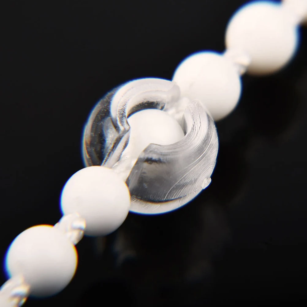 

12pcs Transparent Bead Chain Stopper For Roller Blinds Vertical Blind Accessories Clear Chain Clip Repair Kit Beaded Connector