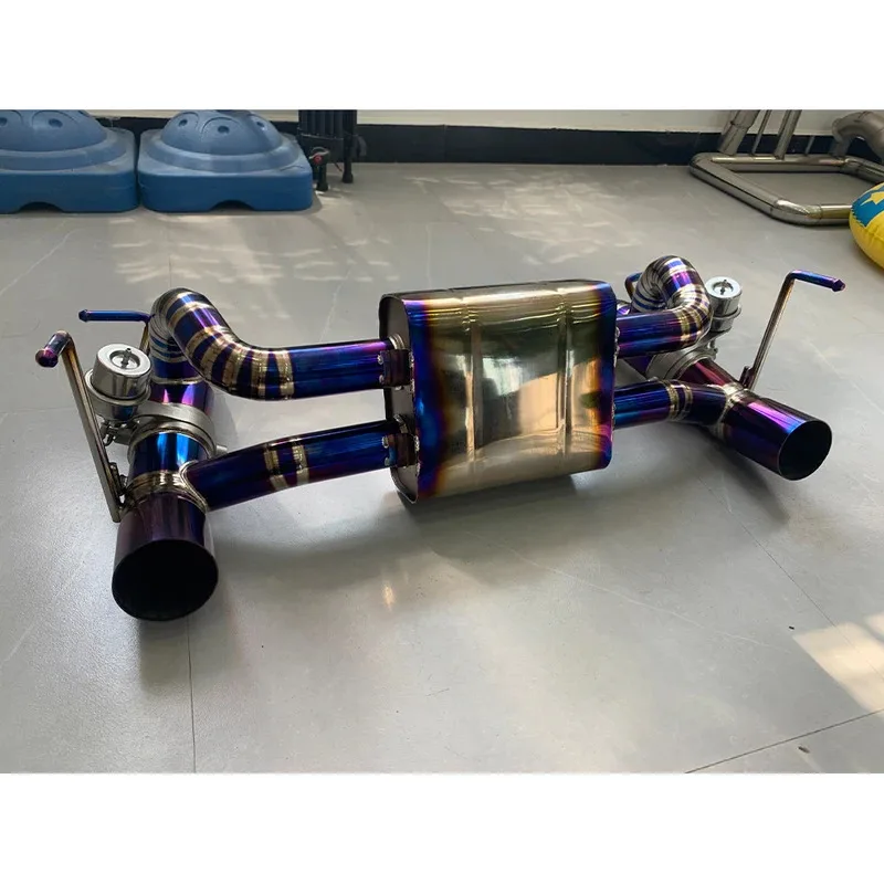 Factory Hot Selling High Peormance Car Titanium Exhaust System Catback with Remote Control for  488