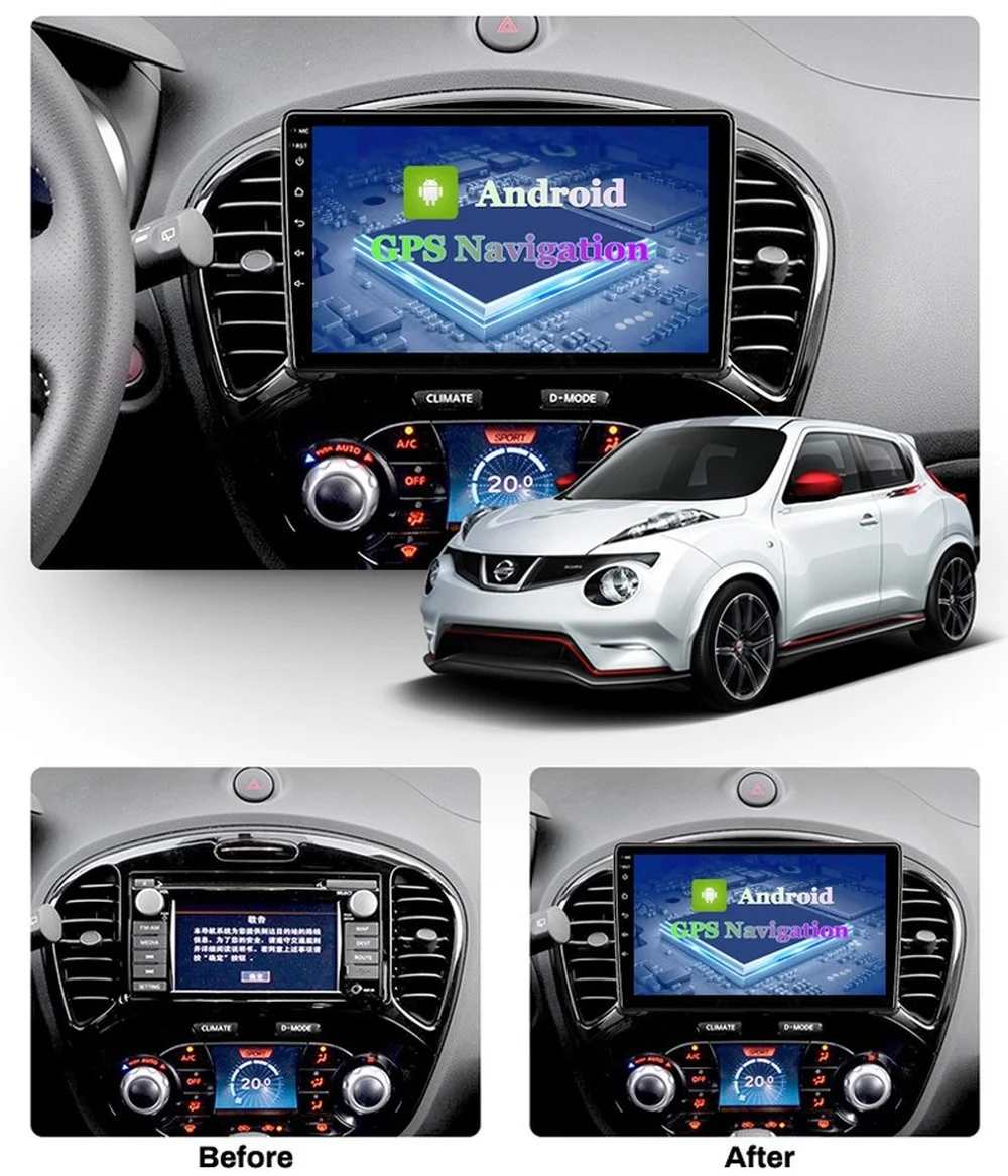 4G+32G Android 11 Car GPS Navigation For NISSAN JUKE/Infiniti ESQ 2014- Auto Radio Stereo With Wifi 4G BT AHD DSP CARPLAY