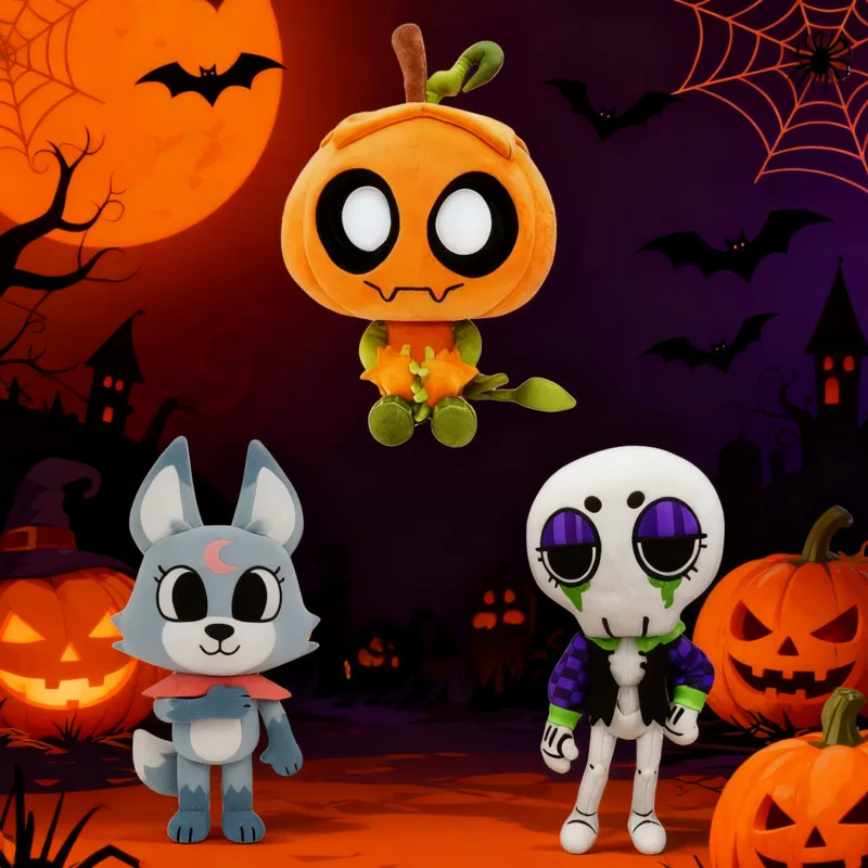 

Gourdy Plush Dandy's World Bing Bong Peaks Game Плюшевая игрушка Ужас Фермер Морковь Игрушка Плюшевые подарки на Хэллоуин для детей Рождество