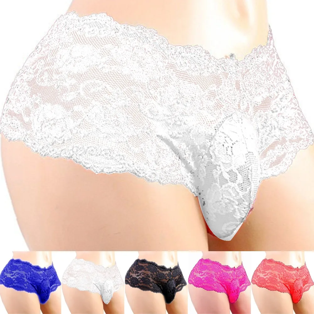 Tangas Undies Calzoncillos Calzoncillos Moda y Transpirable Ropa Interior de Encaje Suave para Hombres Calzoncillos Boxer para Ropa de Hogar Causal
