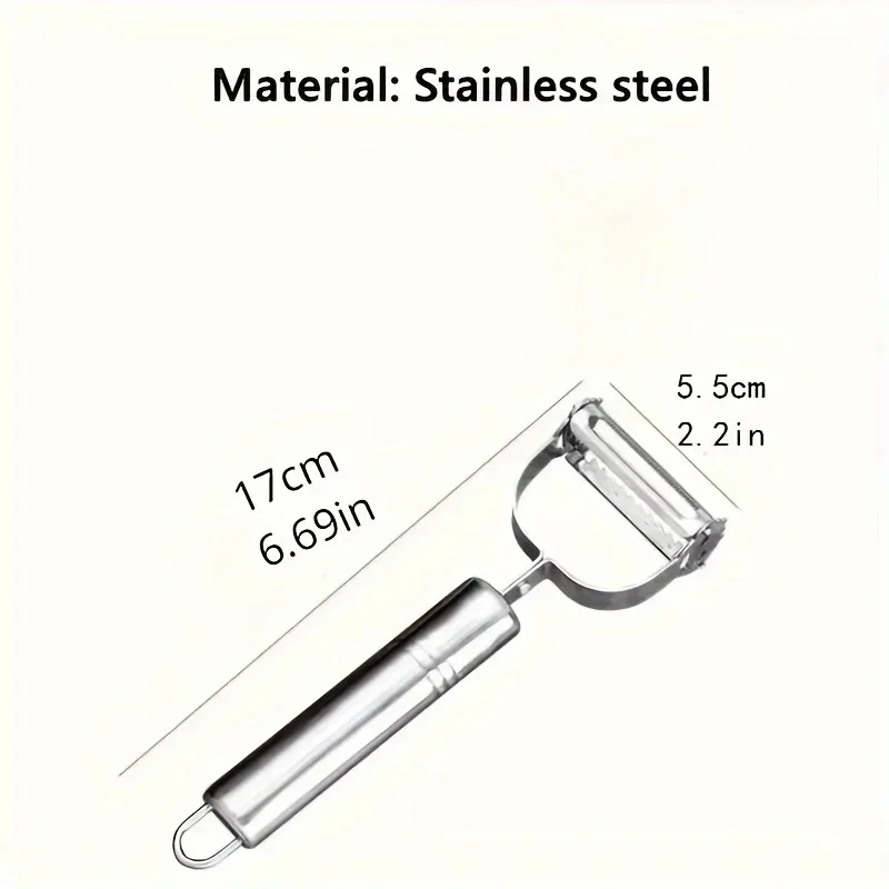 1pcs Stainless Steel Kitchen Fruit Vegetable Peeler High Quality Multifunctional Shredding Peeler Home Kitchen Vegetable Tools