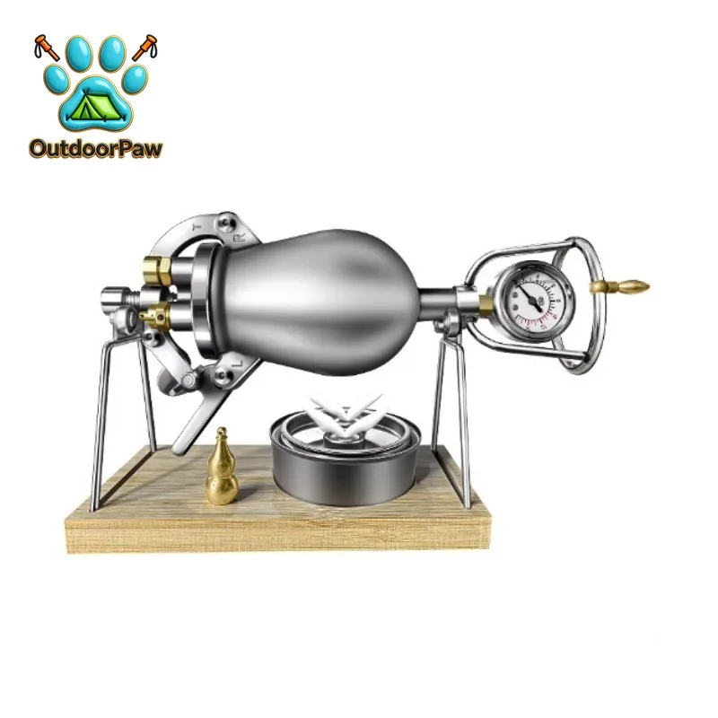 Hand Popcorn Machine Open Firing Popcorn Puffing Machine Puffed Rice Corn Machine Manual Popcorn Maker328 Ml