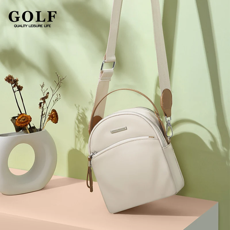 GOLF Mini Cross Bag Women\'s Shoulder Handbag Small Crossbody Bags Cute Female Bag Girls Waterproof Pink Black Choice Summer 2024