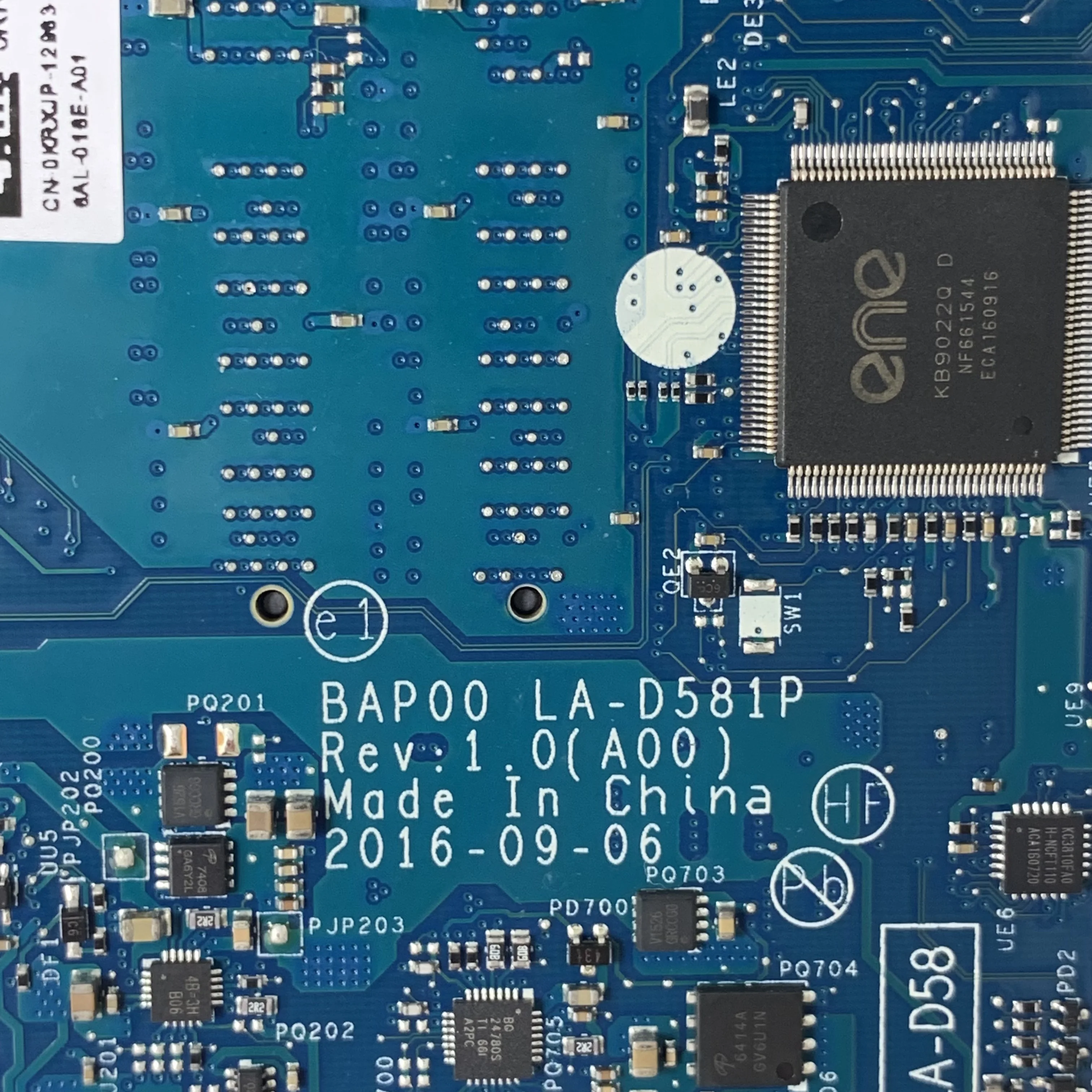 

CN-0KRXJP 0KRXJP KRXJP для ноутбука DELL 13 R3, материнская плата BAP00 LA-D581P с процессором SR2FQ I7-6700HQ N17E-G1-A1 GTX1060, 100% тестирование