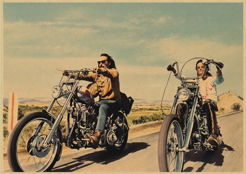 Film Easy Rider Movie Vintage Print Art Canvas Poster For Living Room Decor Home Wall Picture