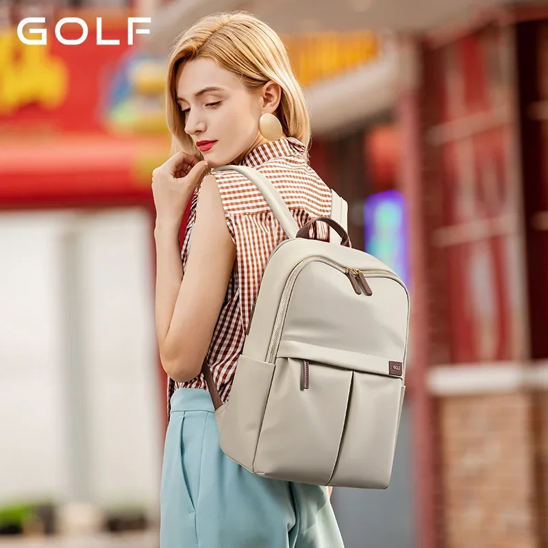 GOLF 16 Inch Backpack Laptop Women Aesthetic School Backpacks High Quality 15\'\' Simple Business Travel Computer Commuting Bags