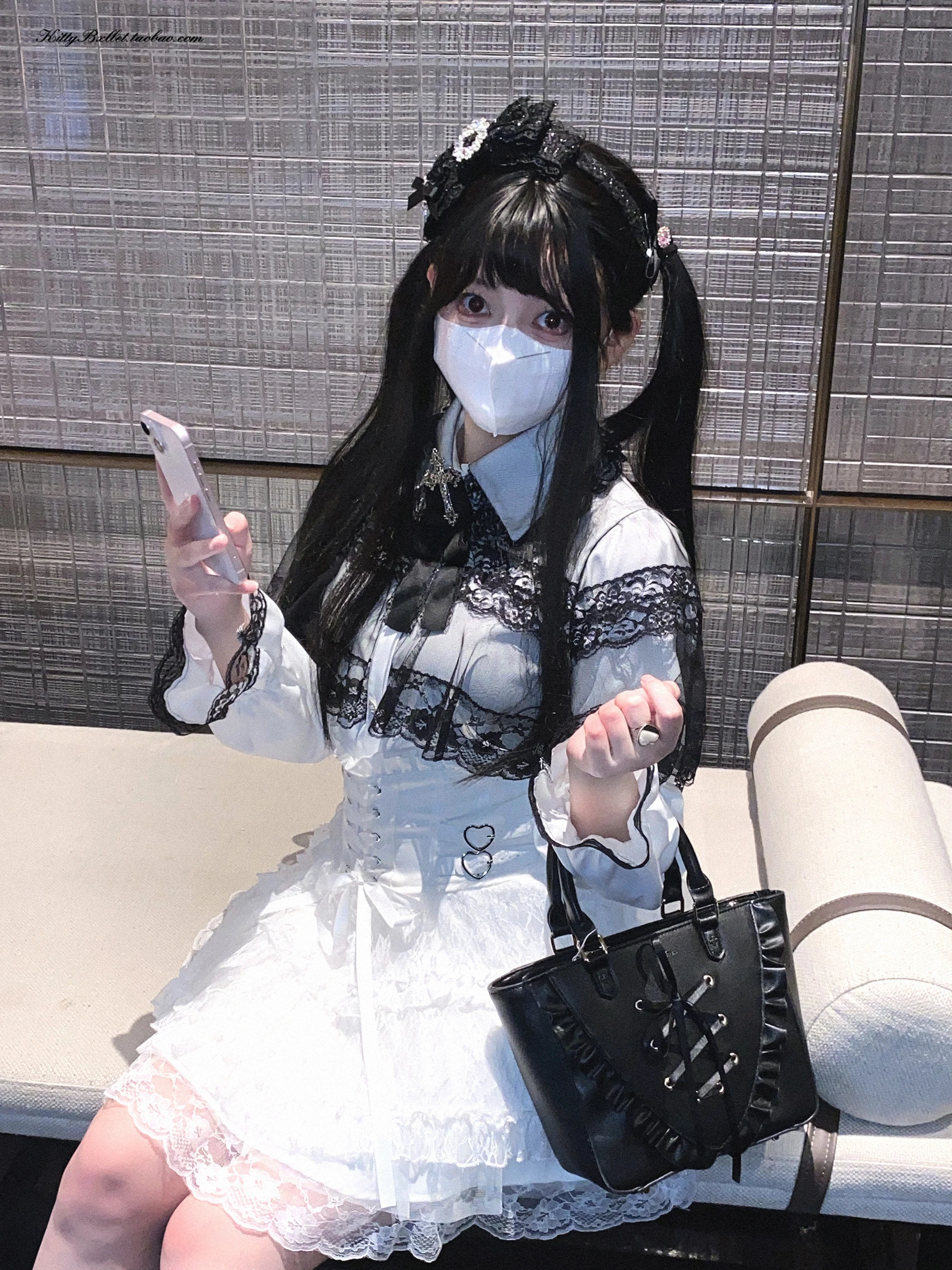 Japanese Mine Style Lace Splicing Short Skirts High Waist Lace-up A-line Heart Leather Buckle Sweet Versatile Mini Skirt Women